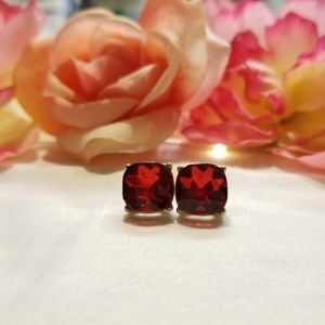 Red Stone Earrings